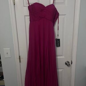 Elegant Magenta Evening Gown